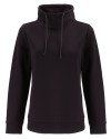 Clique Haven Recycled Womens High Collar Pullover Sweatshirt Black Mannequin Thumbnail Image
