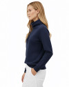 Clique Haven Recycled Womens High Collar Pullover Sweatshirt Dark Navy Side Thumbnail Image