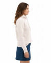Clique Haven Recycled Womens High Collar Pullover Sweatshirt Fog Side Thumbnail Image