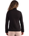 Clique Haven Recycled Womens Quarter Zip Pullover Black Back Thumbnail Image