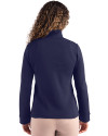 Clique Haven Recycled Womens Quarter Zip Pullover Dark Navy Back Thumbnail Image