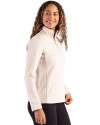 Clique Haven Recycled Womens Quarter Zip Pullover Fog Side Thumbnail Image