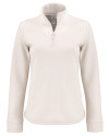 Clique Haven Recycled Womens Quarter Zip Pullover Fog Mannequin Thumbnail Image