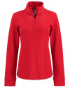 Clique Haven Recycled Womens Quarter Zip Pullover Red Mannequin Thumbnail Image
