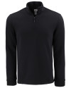 Clique Haven Recycled Mens Quarter Zip Pullover Black Mannequin Thumbnail Image