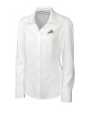 Florida Gulf Coast Eagles Cutter & Buck Epic Easy Care Nailshead Womens Long Sleeve Dress Shirt White Mannequin Thumbnail Image