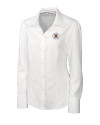 Virginia Military Institute Keydets Cutter & Buck Epic Easy Care Nailshead Womens Long Sleeve Dress Shirt White Mannequin Thumbnail Image
