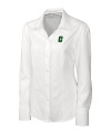 Charlotte 49ers Cutter & Buck Epic Easy Care Nailshead Womens Long Sleeve Dress Shirt White Mannequin Thumbnail Image