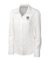Fort Valley State Wildcats Cutter & Buck Epic Easy Care Nailshead Womens Long Sleeve Dress Shirt White Mannequin Thumbnail Image