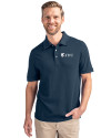 Fairleigh Dickinson Knights Cutter & Buck Advantage Eco Tri-Blend Pique Mens Polo Liberty Navy Front Thumbnail Image