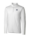 Michigan Wolverines Cutter & Buck Pennant Sport Half Zip White Mannequin Thumbnail Image