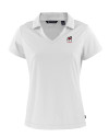 Georgia Bulldogs Alumni Cutter & Buck Daybreak Eco Recycled Womens V-neck Polo White Mannequin Thumbnail Image