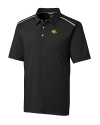 Iowa Hawkeyes Cutter & Buck Mens Fusion Polo Black Mannequin Thumbnail Image
