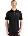 BIG 12 Conference -  Cutter & Buck Advantage Refresh Epic Confidence Recycled Mens Big & Tall Tri-Blend Pique Polo Black Front Thumbnail Image