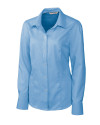 Cutter & Buck Epic Easy Care Nailshead Womens Long Sleeve Dress Shirt Atlas Light Blue Mannequin Thumbnail Image