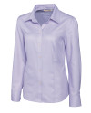 Cutter & Buck Epic Easy Care Nailshead Womens Long Sleeve Dress Shirt Opal Mannequin Thumbnail Image