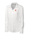 View image 2: San Francisco Giants Cutter & Buck Epic Easy Care Nailshead Womens Long Sleeve Dress Shirt White Mannequin