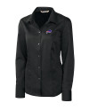 Buffalo Bills Cutter & Buck Epic Easy Care Nailshead Womens Long Sleeve Dress Shirt Black Mannequin Thumbnail Image