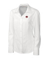 Auburn Tigers Cutter & Buck Epic Easy Care Nailshead Womens Long Sleeve Dress Shirt White Mannequin Thumbnail Image