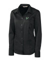 South Florida Bulls Cutter & Buck Epic Easy Care Nailshead Womens Long Sleeve Dress Shirt Black Mannequin Thumbnail Image