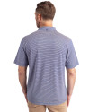 Seafair Cutter & Buck Forge Eco Double Stripe Stretch Recycled Mens Big &Tall Polo Tour Blue/White Back Thumbnail Image