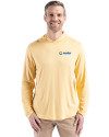 Seafair Cutter & Buck Coastline Epic Comfort Recycled Mens Hooded Shirt Desert Front Thumbnail Image