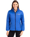 Seafair Cutter & Buck Rainier PrimaLoft®  Womens Eco Insulated Full Zip Puffer Jacket Royal Front Thumbnail Image