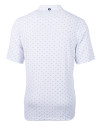 Seafair Cutter & Buck Virtue Eco Pique Tile Print Recycled Mens Big & Tall Polo White Mannequin Back Thumbnail Image