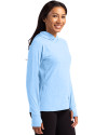 Seafair Cutter & Buck Adapt Knit Recycled Womens Heathered Hooded Pullover Atlas Heather Side Thumbnail Image