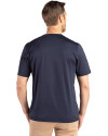 Seafair Cutter & Buck Coastline Epic Comfort Recycled Mens Short Sleeve Tee Navy Blue Back Thumbnail Image