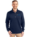 Seafair Cutter & Buck Traverse Stretch Eco Quarter Zip Mens Big and Tall Pullover Liberty Navy Front Thumbnail Image
