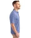 Seafair Cutter & Buck Forge Eco Heather Stripe Stretch Recycled Mens Big & Tall Polo Tour Blue Heather Side Thumbnail Image