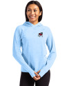 Georgia Bulldogs - Cutter & Buck Adapt Knit Recycled Womens Heathered Hooded Pullover Atlas Heather Front Thumbnail Image