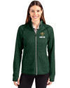 UNC Wilmington Seahawks - Cutter & Buck Mainsail Full Zip Hooded Womens Jacket Hunter Heather Front Thumbnail Image