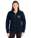 UNC Wilmington Seahawks - Cutter & Buck Cascade Eco Sherpa Fleece Womens Full Zip Jacket Navy Blue Front Thumbnail Image