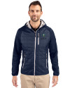 UNC Wilmington Seahawks - Cutter & Buck Rainier Primaloft Mens Eco Full Zip Hybrid Jacket Dark Navy Front Thumbnail Image