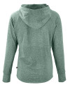 UNC Wilmington Seahawks - Cutter & Buck Adapt Eco Knit Heather Recycled Womens Hooded Pullover Hunter Heather Mannequin Back Thumbnail Image