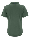 UNC Wilmington Seahawks - Cutter & Buck Forge Eco Stretch Recycled Womens Short Sleeve Polo Dark Hunter Heather Mannequin Back Thumbnail Image