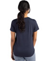 UNC Wilmington Seahawks - Cutter & Buck Coastline Eco Epic Comfort Recycled Womens Short Sleeve Tee Navy Blue Back Thumbnail Image