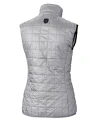UNC Wilmington Seahawks - Cutter & Buck Rainier PrimaLoft® Epic Versatility Womens Insulated Recycled Full Zip Puffer Vest Polished Medium Gray Mannequin Back Thumbnail Image