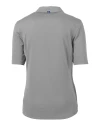 UNC Wilmington Seahawks - Cutter & Buck Virtue Eco Pique Recycled Womens Polo Polished Medium Gray Mannequin Back Thumbnail Image