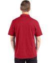Indiana Hoosiers College Football Playoff 2025 National Champions Cutter & Buck Advantage Eco Tri-Blend Pique Mens Refresh Epic Confidence Polo Cardinal Red Back Thumbnail Image