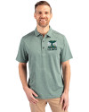 2026 Seattle FIFA World Cup Cutter & Buck Forge Eco Heather Stripe Stretch Recycled Mens Polo Hunter Heather Front Thumbnail Image