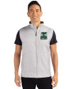 2026 Seattle FIFA World Cup - Cutter & Buck Stealth Hybrid Quilted Mens Windbreaker Vest Polished Medium Gray Front Thumbnail Image