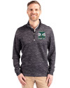 2026 Seattle FIFA World Cup Cutter & Buck Traverse Stretch Eco Camo Print Quarter Zip Mens Pullover Black Front Thumbnail Image