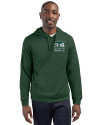 View image 4: Seattle 2026 Soccer Clique Lift Solution-dyed Performance Unisex Hooded Pullover Sweatshirt Bottle Green Front