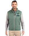 2026 Seattle FIFA World Cup Cutter & Buck Rainier PrimaLoft® Epic Versatility Mens Insulated Recycled Full Zip Puffer Vest Hunter Melange Front Thumbnail Image