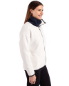 2026 Seattle FIFA World Cup - Cutter & Buck Cascade Eco Sherpa Fleece Womens Full Zip Jacket Shell/Navy Blue Side Thumbnail Image