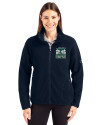 2026 Seattle FIFA World Cup Cutter & Buck Cascade Eco Sherpa Fleece Womens Full Zip Jacket Navy Blue Front Thumbnail Image