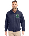 2026 Seattle FIFA World Cup Cutter & Buck Charter Eco Mens Big & Tall Full Zip Jacket Navy Blue Front Thumbnail Image